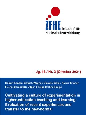 cover image of Cultivating a culture of experimentation in higher-education teaching and learning